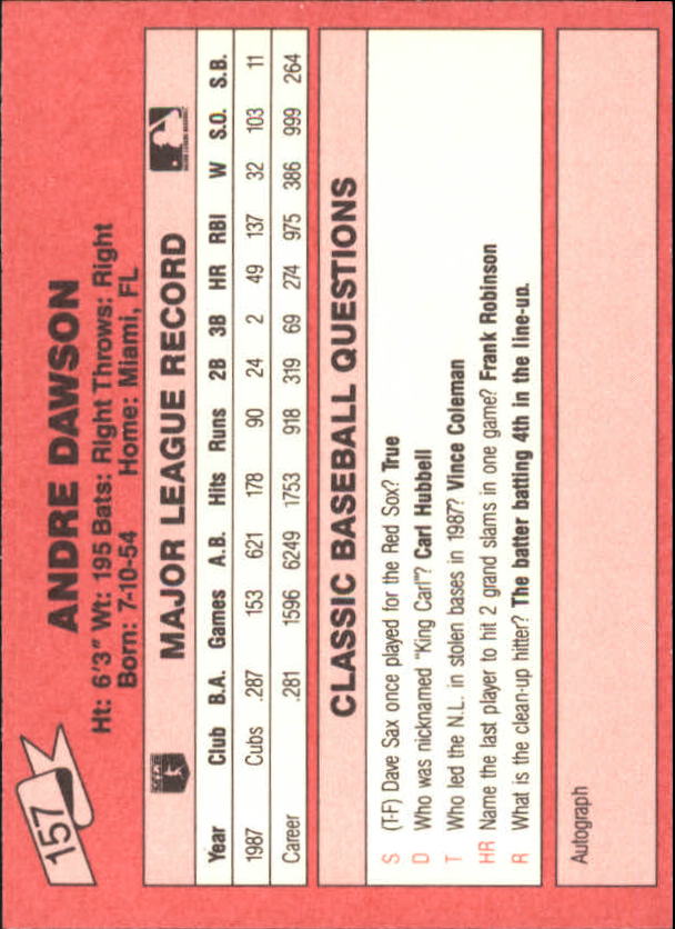 B1872- 1988 Klassisch Rot Baseball Card # S 151-200 -du Pick- 15 + Free US - Bild 15 von 89