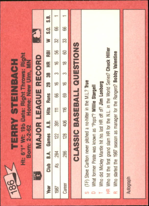 B1872- 1988 Klassisch Rot Baseball Card # S 151-200 -du Pick- 15 + Free US - Bild 67 von 89