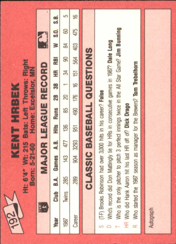 B1872- 1988 Klassisch Rot Baseball Card # S 151-200 -du Pick- 15 + Free US - Bild 79 von 89