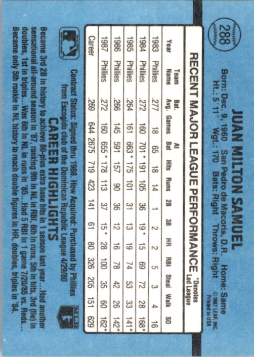 thumbnail 81  - 1988 Donruss Baseball Cards 249-496 Pick From List