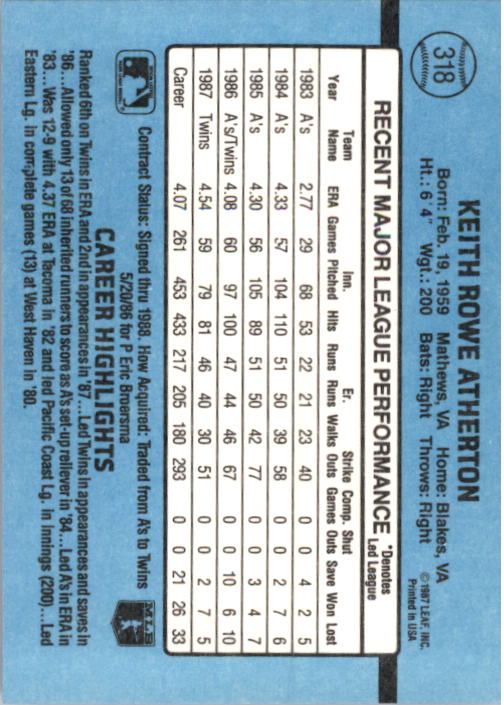 thumbnail 141  - 1988 Donruss Baseball Cards 249-496 Pick From List