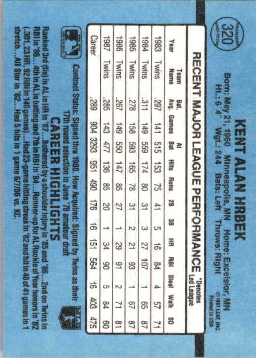 thumbnail 145  - 1988 Donruss Baseball Cards 249-496 Pick From List