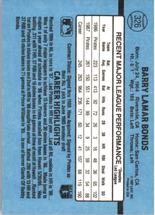 thumbnail 157  - 1988 Donruss Baseball Cards 249-496 Pick From List
