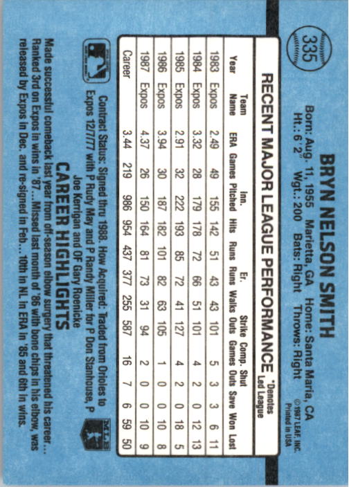 thumbnail 175  - 1988 Donruss Baseball Cards 249-496 Pick From List