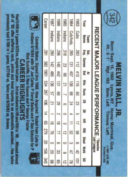 thumbnail 189  - 1988 Donruss Baseball Cards 249-496 Pick From List