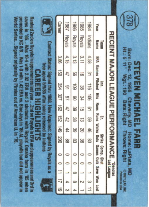thumbnail 253  - 1988 Donruss Baseball Cards 249-496 Pick From List