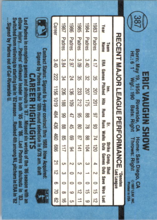 thumbnail 269  - 1988 Donruss Baseball Cards 249-496 Pick From List