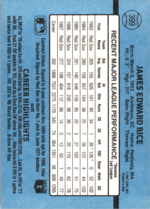 thumbnail 289  - 1988 Donruss Baseball Cards 249-496 Pick From List