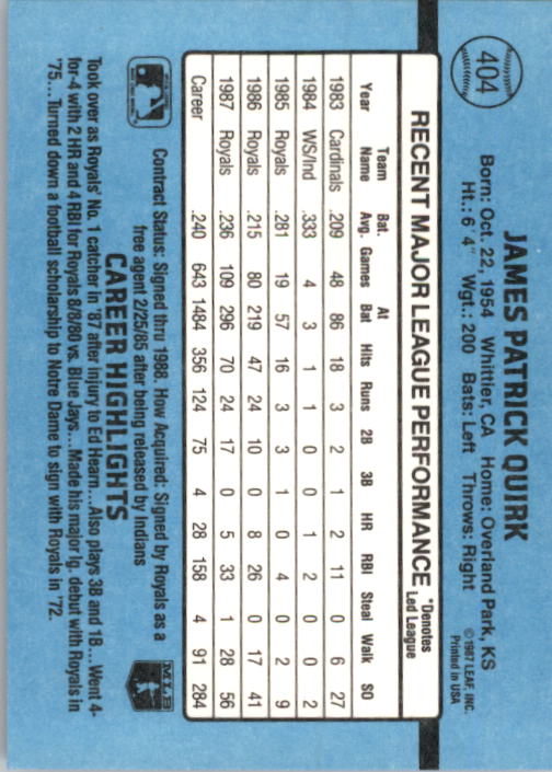 thumbnail 299  - 1988 Donruss Baseball Cards 249-496 Pick From List