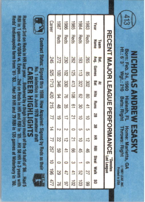 thumbnail 317  - 1988 Donruss Baseball Cards 249-496 Pick From List
