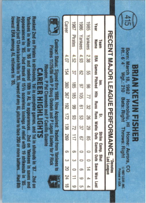 thumbnail 321  - 1988 Donruss Baseball Cards 249-496 Pick From List