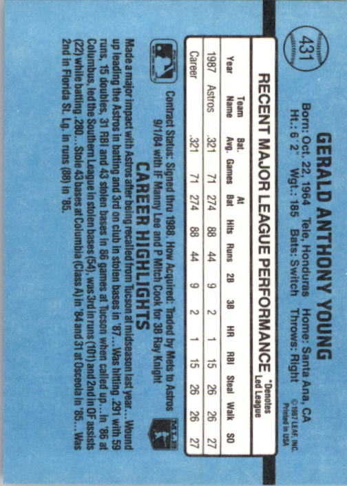thumbnail 353  - 1988 Donruss Baseball Cards 249-496 Pick From List