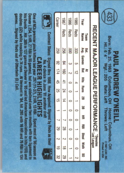 thumbnail 357  - 1988 Donruss Baseball Cards 249-496 Pick From List
