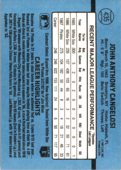 thumbnail 361  - 1988 Donruss Baseball Cards 249-496 Pick From List