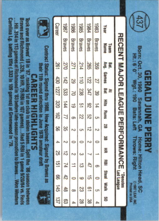 thumbnail 365  - 1988 Donruss Baseball Cards 249-496 Pick From List