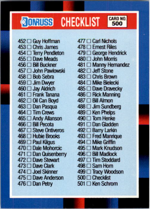 B2120- 1988 Donruss Baseball Cards 501-660 +Inserts -You Pick- 15+ FREE US SHIP - Picture 8 of 378