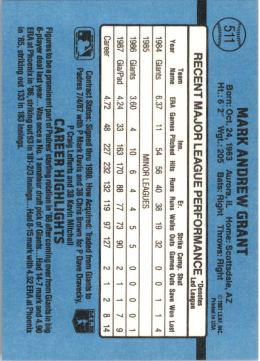 B2120- 1988 Donruss Baseball Cards 501-660 +Inserts -You Pick- 15+ FREE US SHIP - Picture 31 of 378