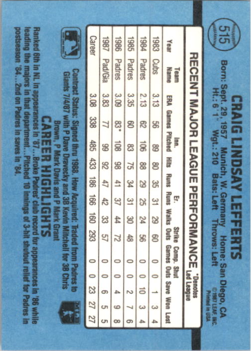 B2120- 1988 Donruss Baseball Cards 501-660 +Inserts -You Pick- 15+ FREE US SHIP - Picture 39 of 378