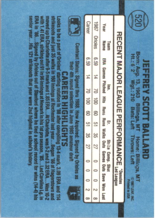 B2120- 1988 Donruss Baseball Cards 501-660 +Inserts -You Pick- 15+ FREE US SHIP - Picture 49 of 378