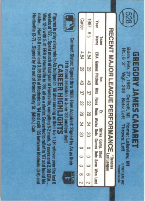 B2120- 1988 Donruss Baseball Cards 501-660 +Inserts -You Pick- 15+ FREE US SHIP - Picture 65 of 378