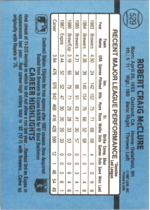 B2120- 1988 Donruss Baseball Cards 501-660 +Inserts -You Pick- 15+ FREE US SHIP - Picture 67 of 378