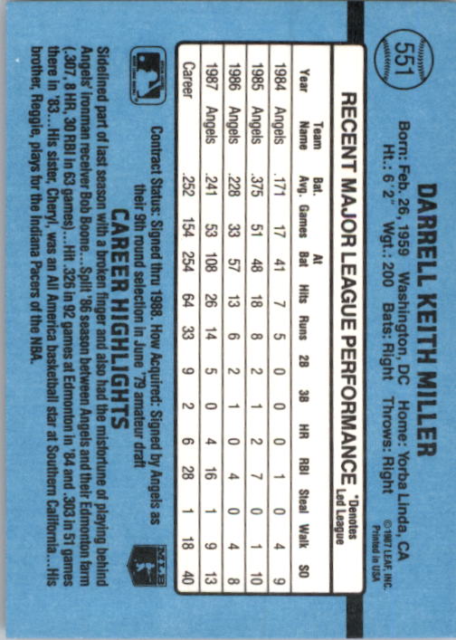 B2120- 1988 Donruss Baseball Cards 501-660 +Inserts -You Pick- 15+ FREE US SHIP - Picture 113 of 378