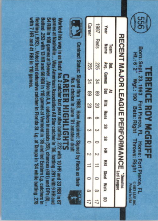 B2120- 1988 Donruss Baseball Cards 501-660 +Inserts -You Pick- 15+ FREE US SHIP - Picture 123 of 378