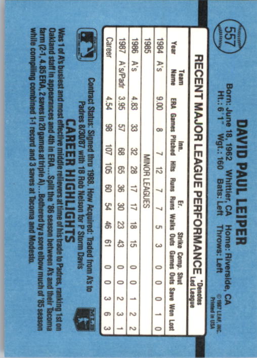 B2120- 1988 Donruss Baseball Cards 501-660 +Inserts -You Pick- 15+ FREE US SHIP - Picture 125 of 378