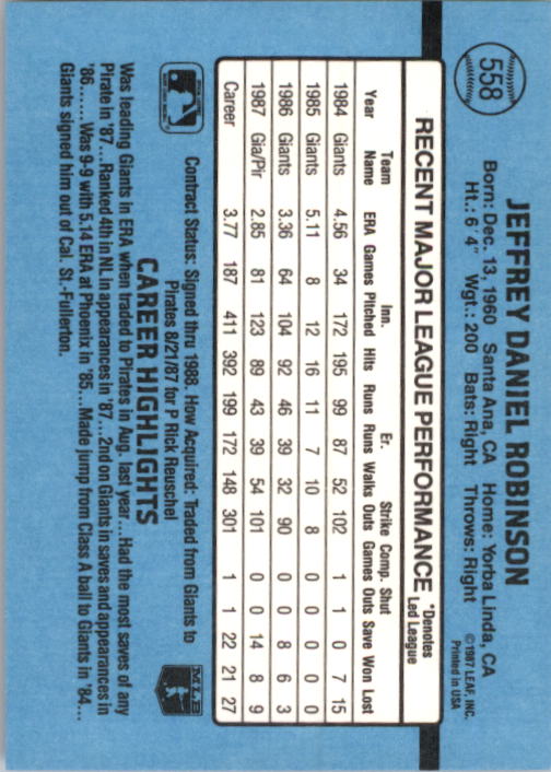 B2120- 1988 Donruss Baseball Cards 501-660 +Inserts -You Pick- 15+ FREE US SHIP - Picture 127 of 378