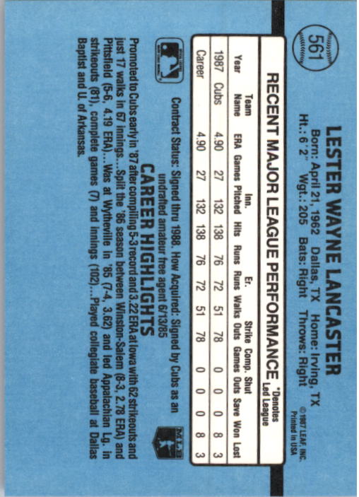 B2120- 1988 Donruss Baseball Cards 501-660 +Inserts -You Pick- 15+ FREE US SHIP - Picture 133 of 378