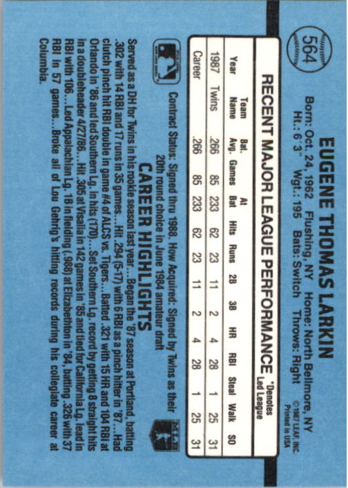 B2120- 1988 Donruss Baseball Cards 501-660 +Inserts -You Pick- 15+ FREE US SHIP - Picture 139 of 378