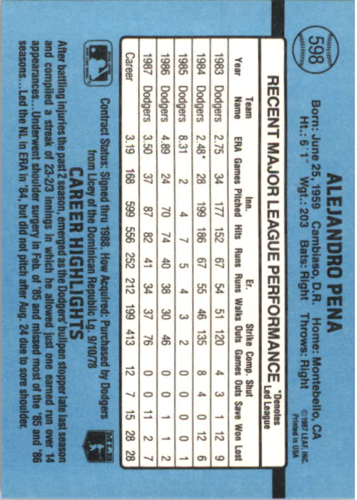 B2120- 1988 Donruss Baseball Cards 501-660 +Inserts -You Pick- 15+ FREE US SHIP - Picture 207 of 378