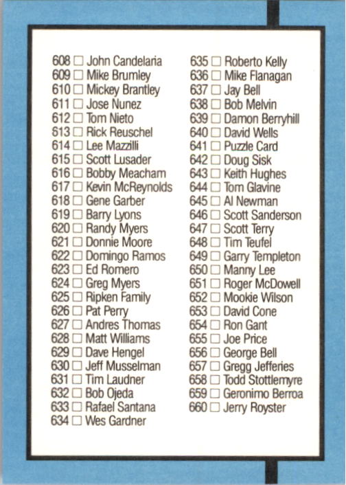 B2120- 1988 Donruss Baseball Cards 501-660 +Inserts -You Pick- 15+ FREE US SHIP - Picture 211 of 378