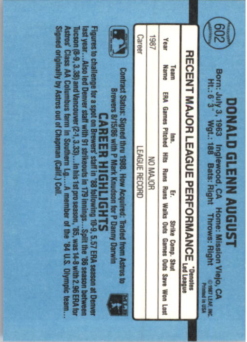 B2120- 1988 Donruss Baseball Cards 501-660 +Inserts -You Pick- 15+ FREE US SHIP - Picture 215 of 378