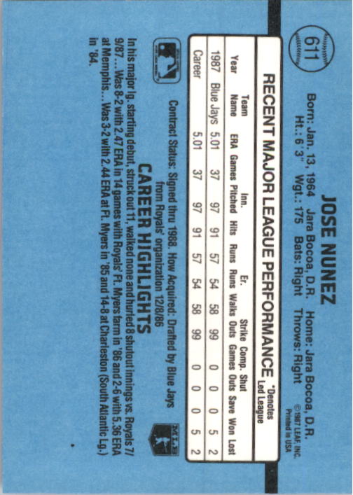 B2120- 1988 Donruss Baseball Cards 501-660 +Inserts -You Pick- 15+ FREE US SHIP - Picture 233 of 378