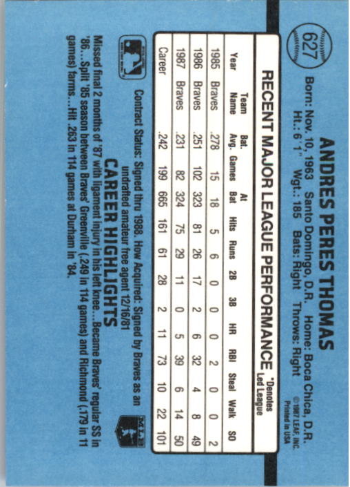 B2120- 1988 Donruss Baseball Cards 501-660 +Inserts -You Pick- 15+ FREE US SHIP - Picture 265 of 378