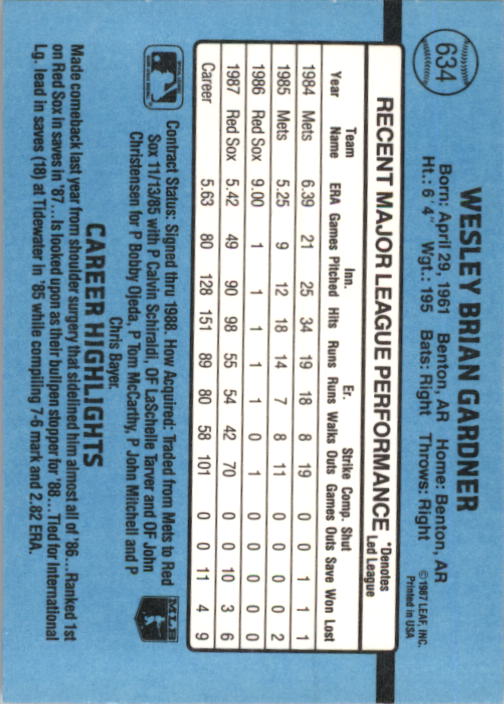 B2120- 1988 Donruss Baseball Cards 501-660 +Inserts -You Pick- 15+ FREE US SHIP - Picture 279 of 378