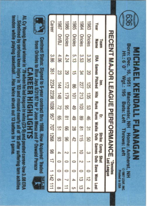 B2120- 1988 Donruss Baseball Cards 501-660 +Inserts -You Pick- 15+ FREE US SHIP - Picture 283 of 378