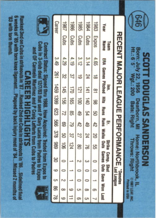 B2120- 1988 Donruss Baseball Cards 501-660 +Inserts -You Pick- 15+ FREE US SHIP - Picture 303 of 378