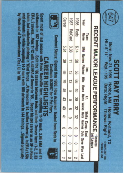 B2120- 1988 Donruss Baseball Cards 501-660 +Inserts -You Pick- 15+ FREE US SHIP - Picture 305 of 378
