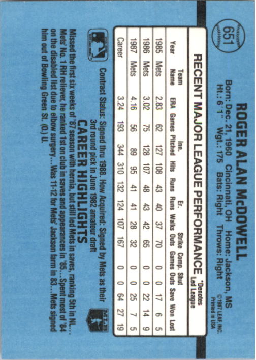B2120- 1988 Donruss Baseball Cards 501-660 +Inserts -You Pick- 15+ FREE US SHIP - Picture 313 of 378