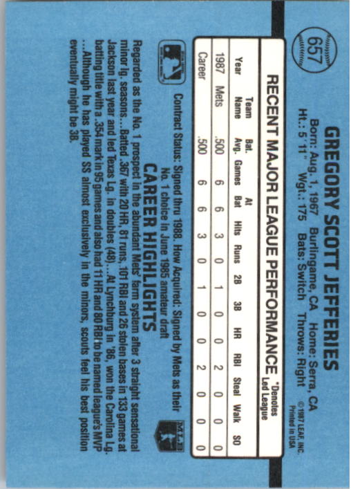 B2120- 1988 Donruss Baseball Cards 501-660 +Inserts -You Pick- 15+ FREE US SHIP - Picture 325 of 378