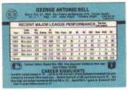 1988 Donruss Bonus MVP's #BC19 George Bell SP back image