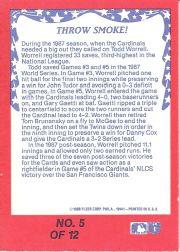 1988 Fleer World Series #5 T.Worrell/T.Pena back image