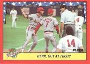 1988 Fleer World Series #10 Tom Herr