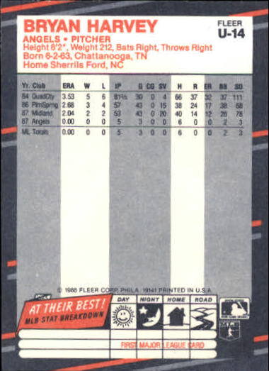 B2793- 1988 Fleer Update BB Card #s 1-132 +Rookies -You Pick- 15+ FREE US SHIP - Picture 29 of 253