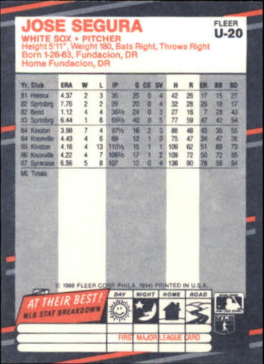 B2793- 1988 Fleer Update BB Card #s 1-132 +Rookies -You Pick- 15+ FREE US SHIP - Picture 41 of 253