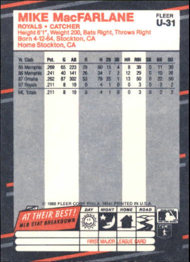 B2793- 1988 Fleer Update BB Card #s 1-132 +Rookies -You Pick- 15+ FREE US SHIP - Picture 63 of 253