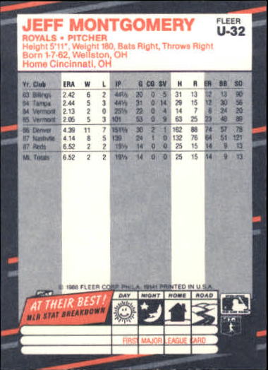 B2793- 1988 Fleer Update BB Card #s 1-132 +Rookies -You Pick- 15+ FREE US SHIP - Picture 65 of 253