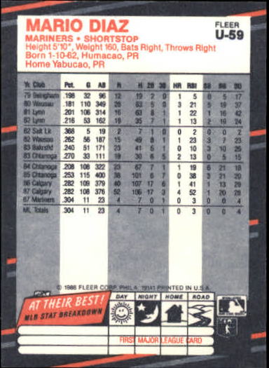 B2793- 1988 Fleer Update BB Card #s 1-132 +Rookies -You Pick- 15+ FREE US SHIP - Picture 119 of 253